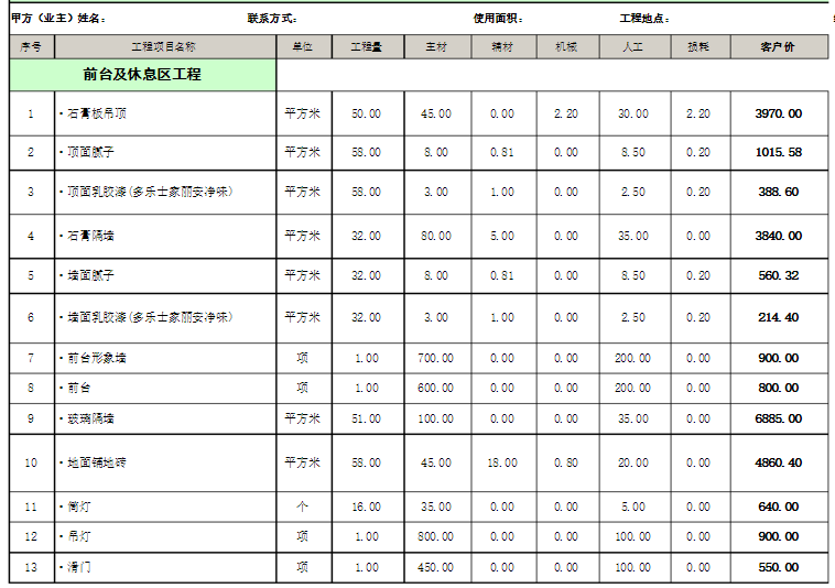 深圳厂房黄色网站香蕉视频预算知识以及工程案例预算表分享